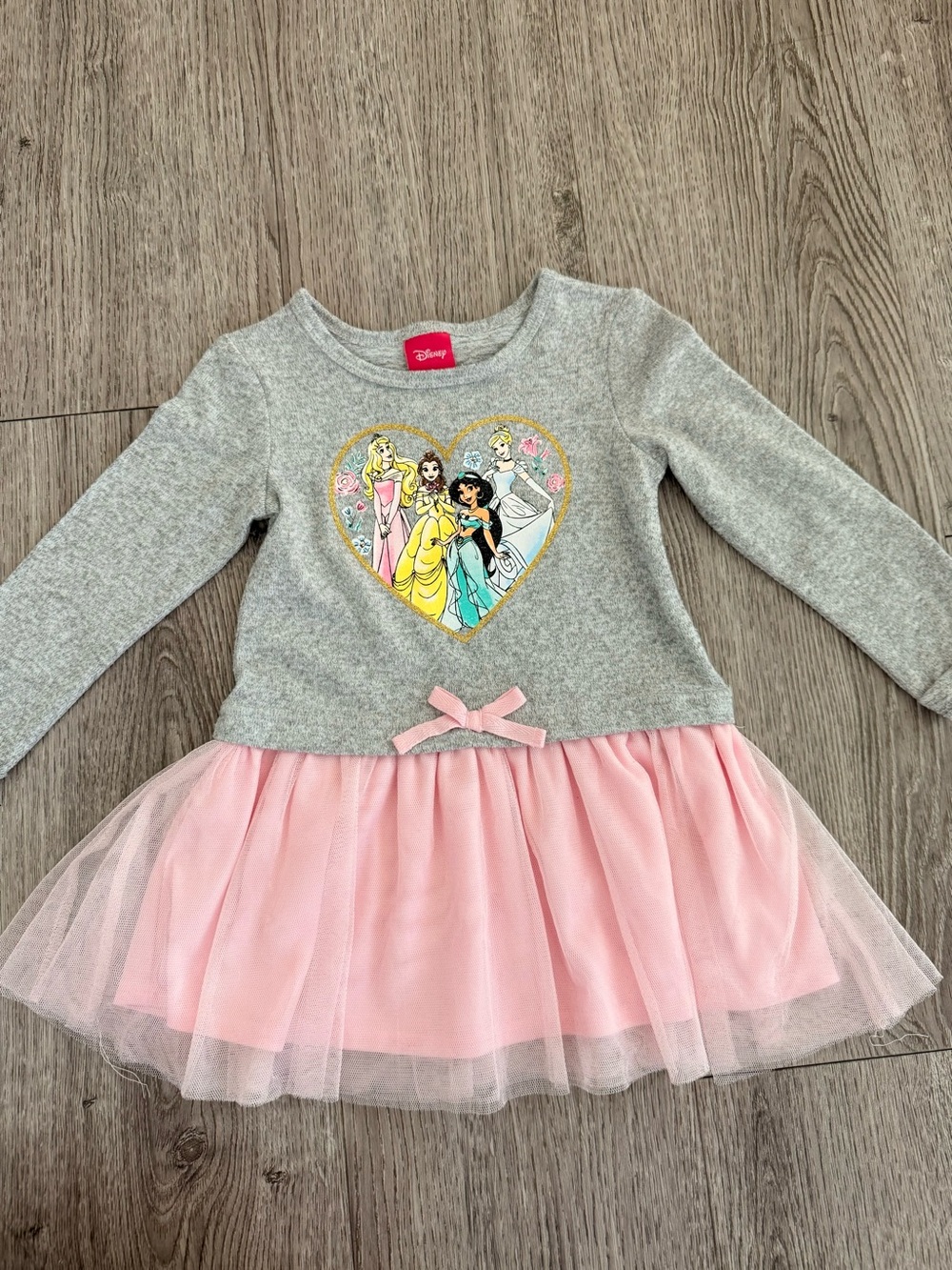 Disney Princess long-sleeve toddler tutu dress size 2t